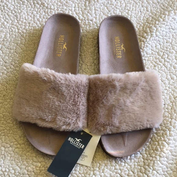 Hollister Shoes - Hollister furry slides